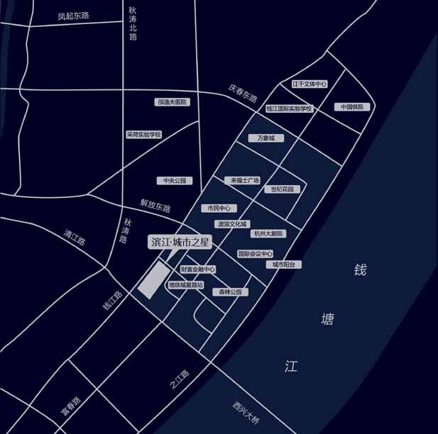 滨江.城市之星交通图-小柯网