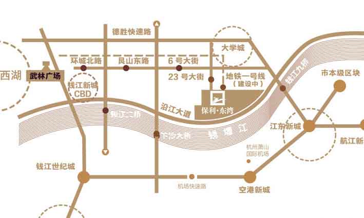 保利.湾天地交通图-小柯网