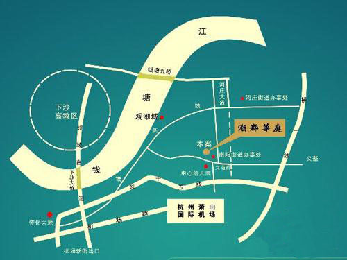 潮都华庭交通图-小柯网