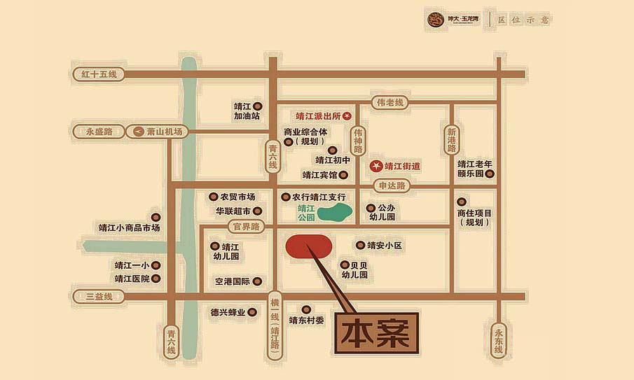 坤大.玉龙湾交通图-小柯网