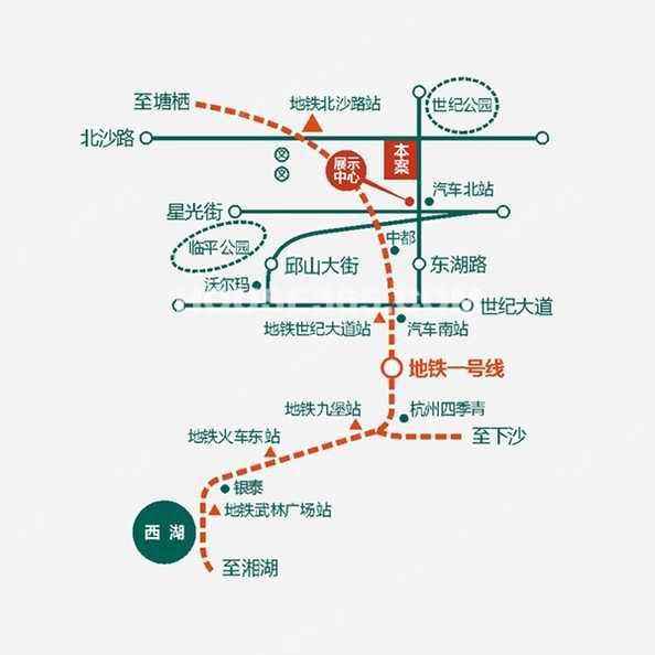 东湖春天公寓交通图-小柯网