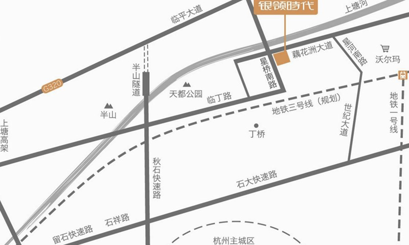 嘉和银领时代交通图-小柯网