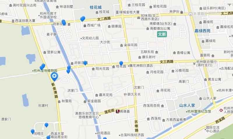 西溪天堂悦居交通图-小柯网