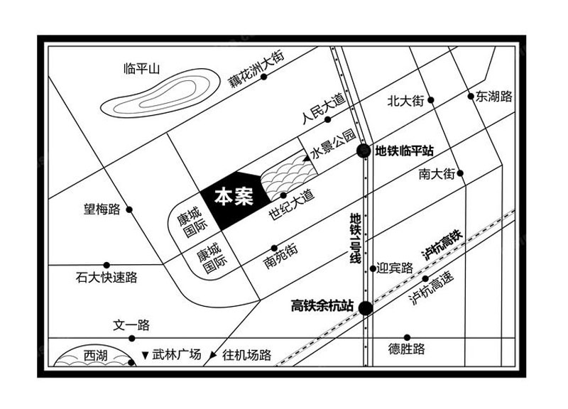 理想.康城一品交通图-小柯网