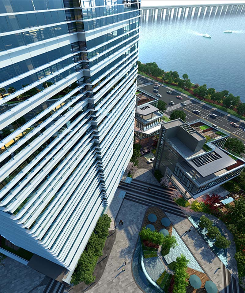 越秀维多利中心效果图-小柯网