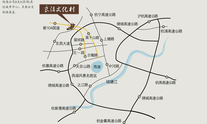 万科秋荷坊交通图-小柯网