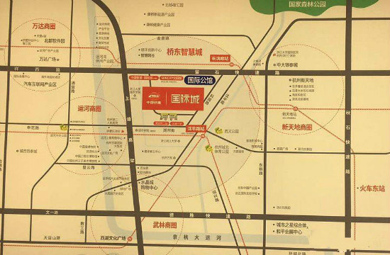 中国铁建国际公馆交通图-小柯网