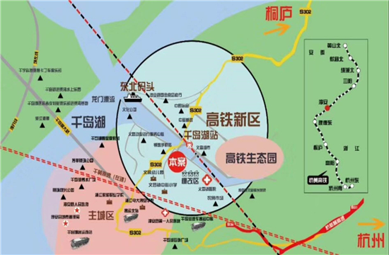 千岛湖青石湾广场交通图-小柯网