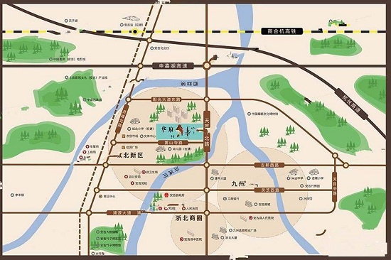 安吉华府天地晶园配套图-小柯网