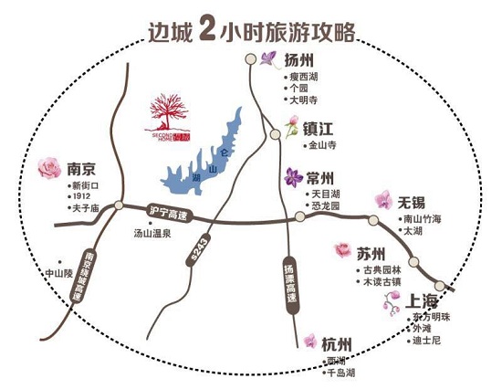 中国边城西岸交通图-小柯网