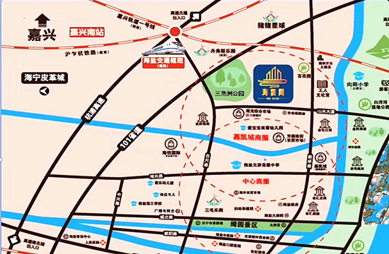 海盐海云间配套图-小柯网