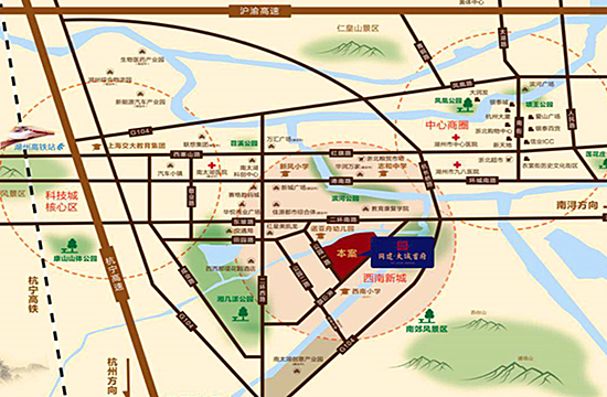 同建.大诚首府配套图-小柯网