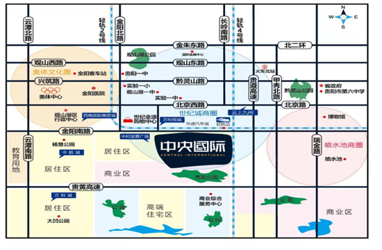 普天中央国际交通图-小柯网