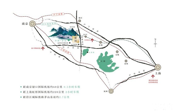 茅山颐园交通图-小柯网