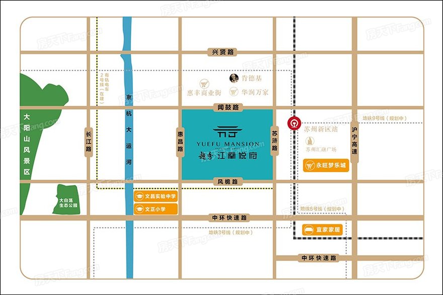 越秀江南悦府交通图-小柯网