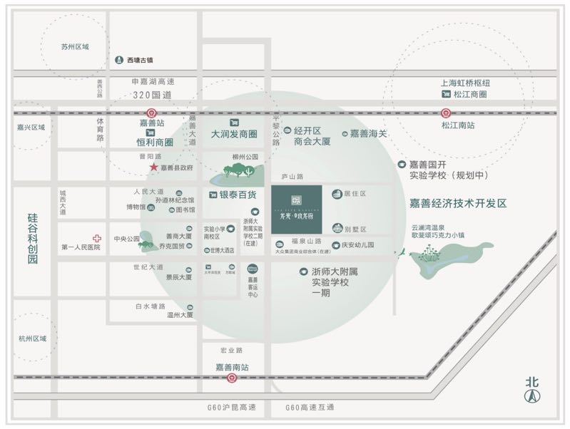 龙光玖龙府交通图-小柯网
