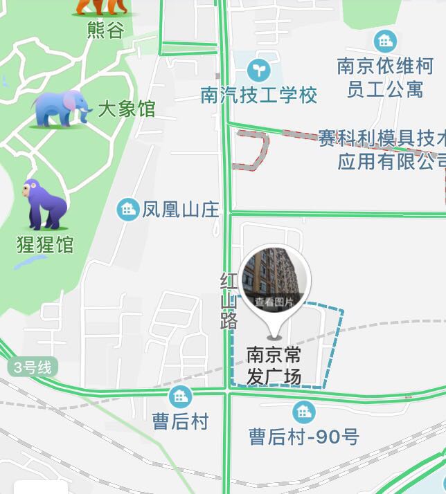 南京常发广场交通图-小柯网