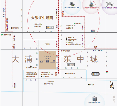 中海云麓里交通图-小柯网