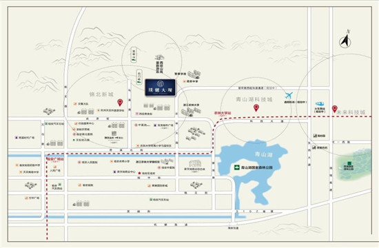 融创金成璞樾大观交通图-小柯房产网