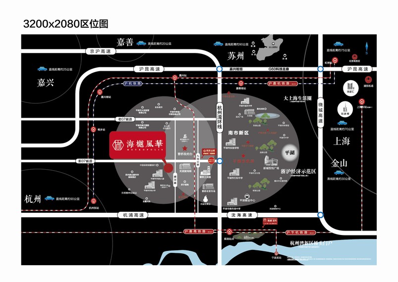 海樾风华交通图-小柯网