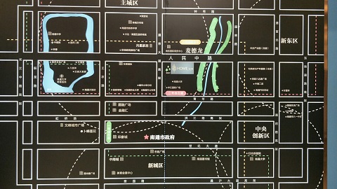 南通绿地新都会交通图-小柯网