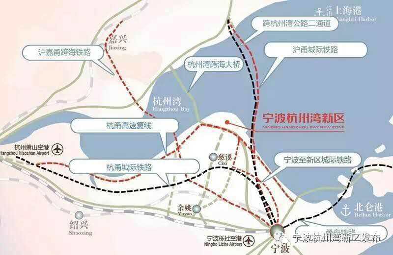 合生杭州湾国际新城交通图-小柯网