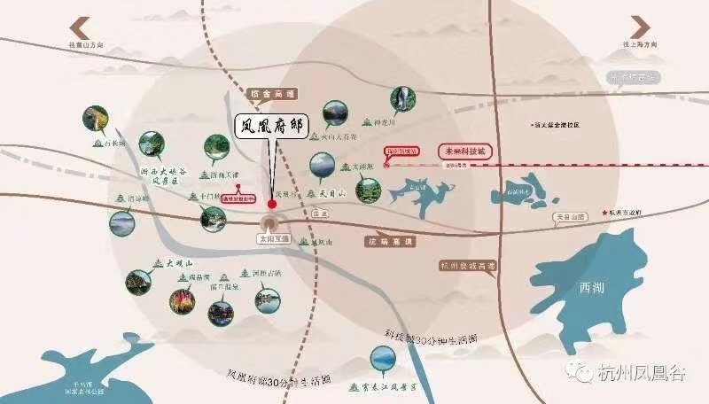 越城凤凰府邸交通图-小柯网