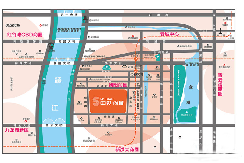 中骏尚城交通图-小柯网