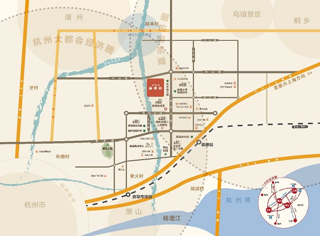 碧桂园阳光城崇德府交通图-小柯网
