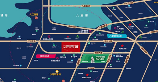 广隆未来城配套图-小柯网