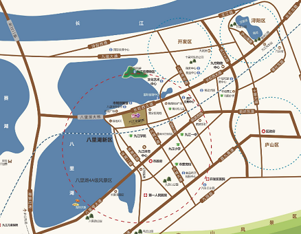 九江金鹏城交通图-小柯网