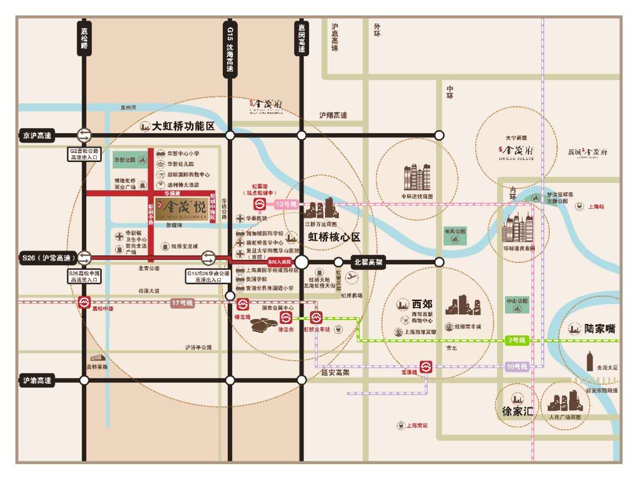 海玥金茂悦交通图-小柯网