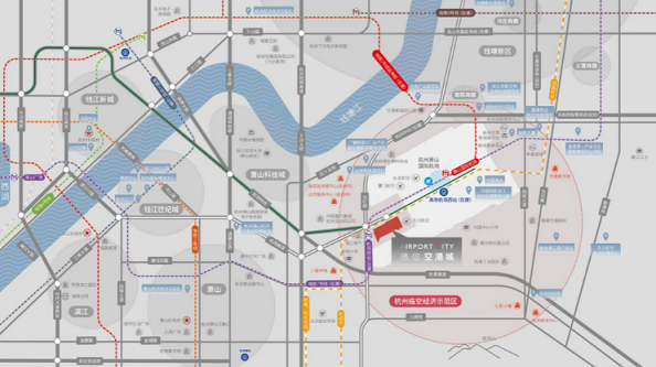 德信空港城配套图-小柯网