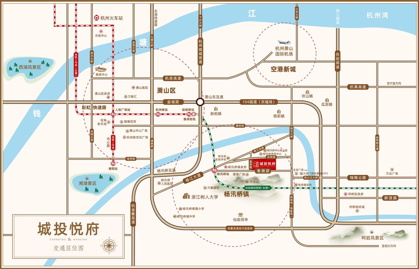 城投悦府配套图-小柯网