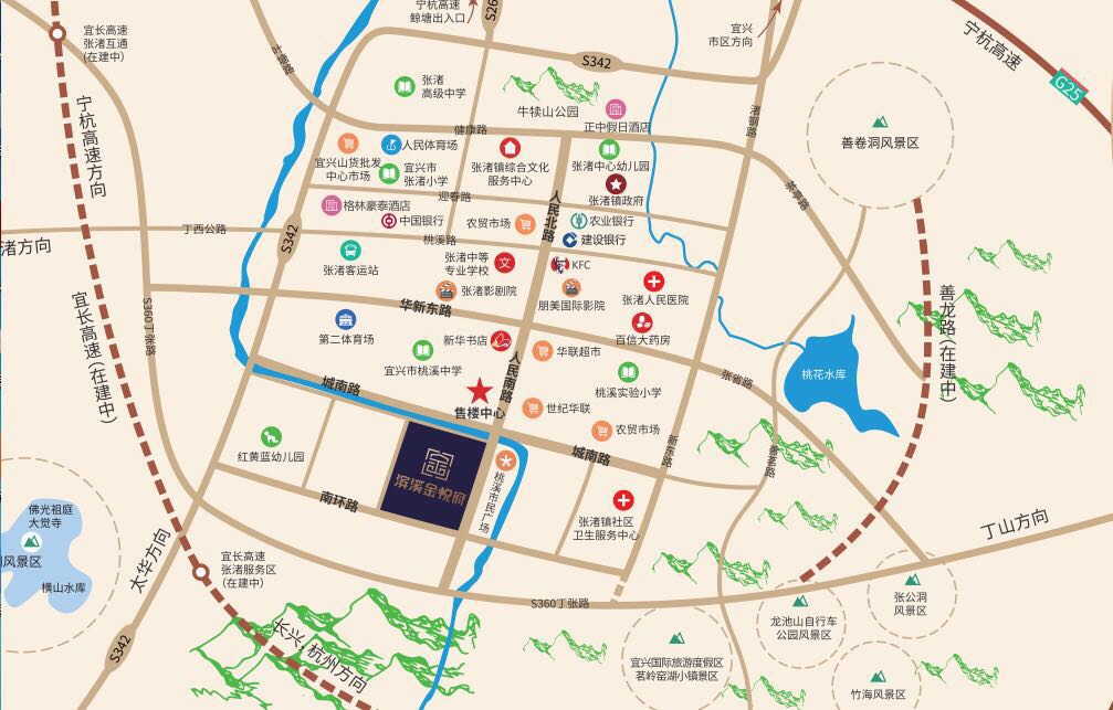 滨溪金悦府交通图-小柯网