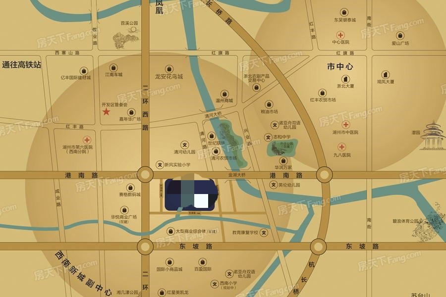 蓝城悦星广场（商铺）配套图-小柯网