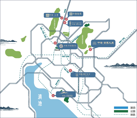 中海云麓九里交通图-小柯网