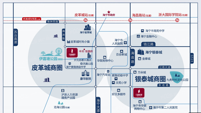 中天锦澜府交通图-小柯网