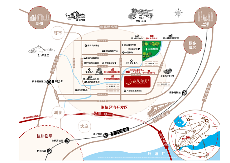 嘉兴科大春风印月里交通图-小柯网