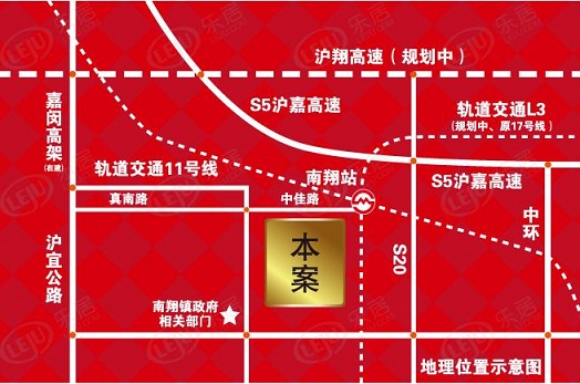 中冶祥腾城市广场交通图-小柯网