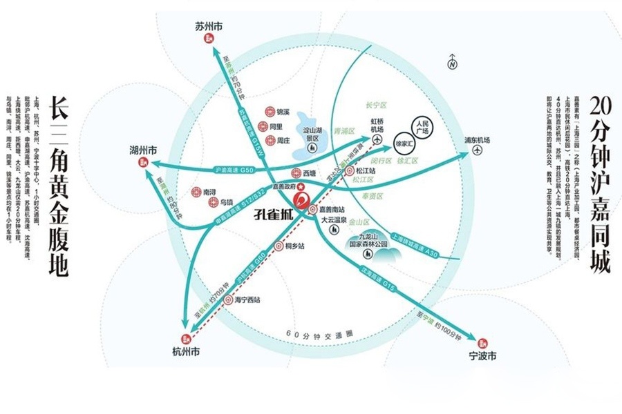 新西塘孔雀城交通图-小柯网