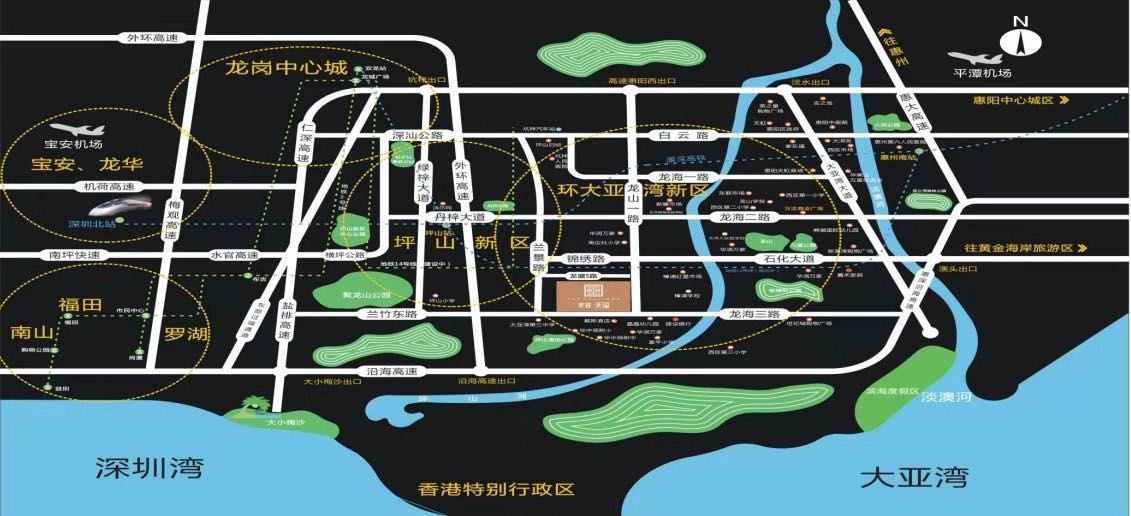 丰谷天玺花园交通图-小柯网