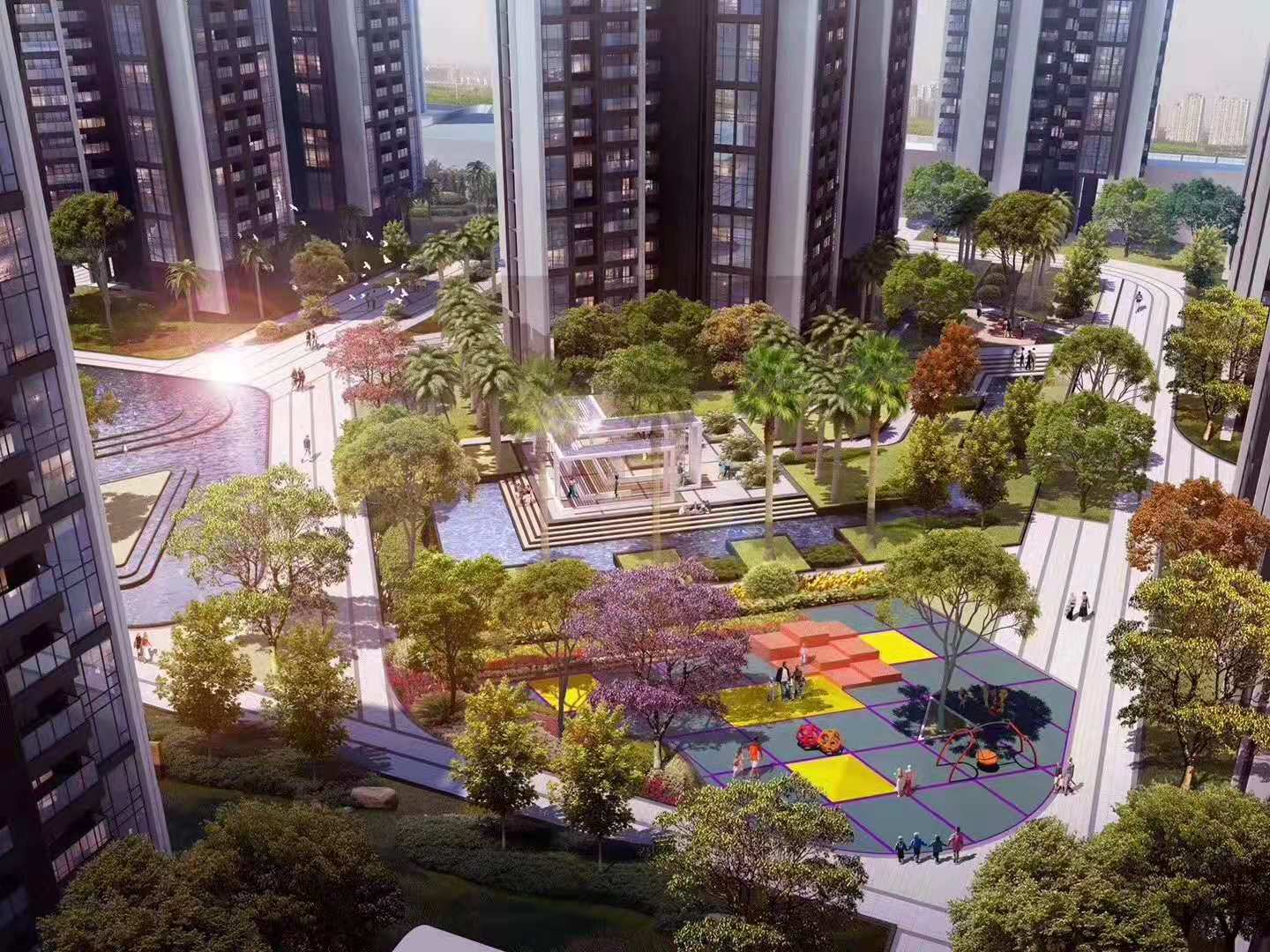 丰谷天玺花园效果图-小柯网
