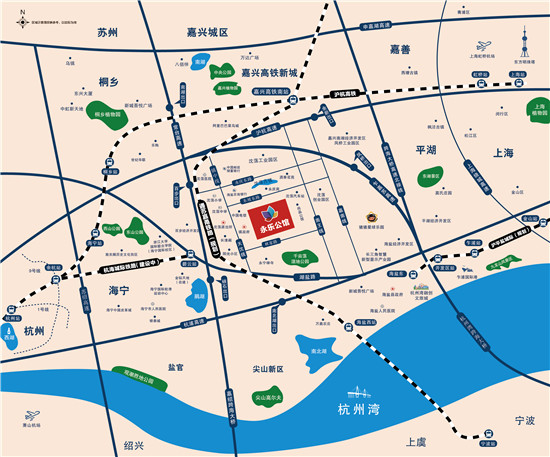 永乐金座交通图-小柯网