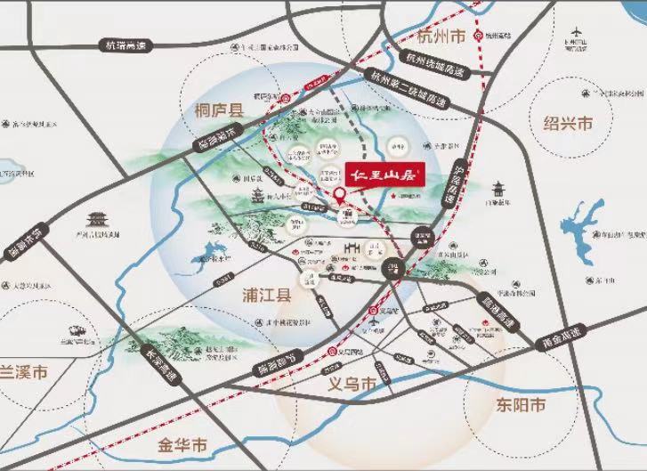 仁里山居交通图-小柯网