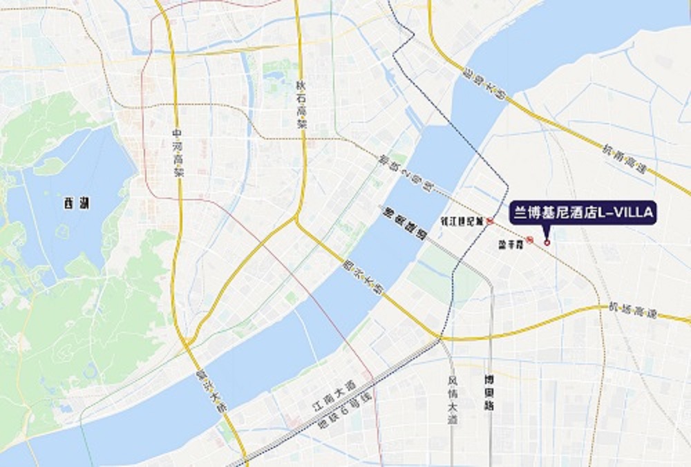萧山杭州托尼洛兰博基尼中心交通图-小柯网
