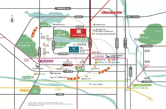 保利和堂玥交通图-小柯网