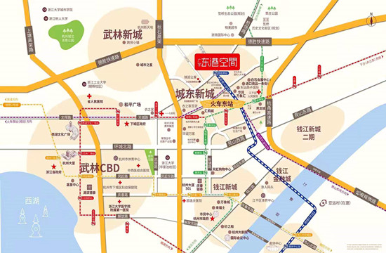 广宇东港空间配套图-小柯网