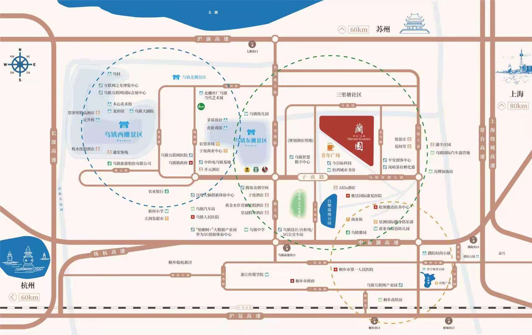 绿城兰园交通图-小柯网