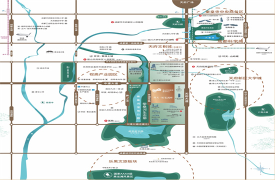 环天悦景湖畔交通图-小柯网